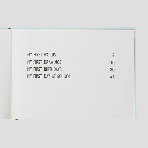 كتاب ذكريات صغير لأحرف التصميم للسنوات السبع الأولى | كتاب ذكريات الطفل مع مظروف/إشارة مرجعية | ألبوم قصاصات الأطفال | كتب الأطفال تذكار للآباء الجدد | مجلة الطفل in Kuwait