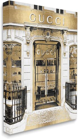 Stupell Industries Downtown Glam Designer Fashion Accessories Shop الهندسة المعمارية، تصميم مادلين بليك in Kuwait