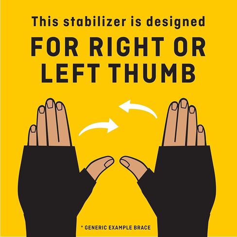 FUTURO Deluxe Thumb Stabilizer, Left or Right Hand, Small/Medium Size, Adjustable, Stabilizes and Supports Sore, Weak or Injured Thumb, Soft and Breathable Materials Enhance Comfort (45843ENR) in Kuwait