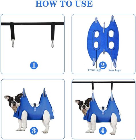 Pet Dog Grooming Hammock for Dogs & Cats, Dog Hammock for Grooming Dog Grooming Harness Bag with Nail Clippers Dog Sling Dog Hanging Harness for Nail Trimming (Medium Dog) in Saudi Arabia