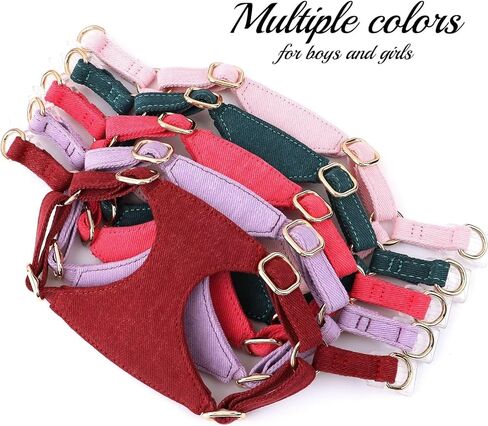 مجموعة حزام ومقود الكلاب الصغيرة من ديدوج، حزام ناعم ولطيف للكلاب الصغيرة، حزام كلب قابل للتعديل مقاس XXS لتدريب الجراء على المشي، أرجواني، مقاس XXS in Kuwait