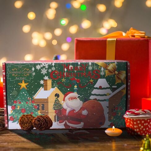 Aesorad Christmas Scented Candles Christmas Gifts for Women 2.5 oz Natural Soy Aromatherapy Candle for Home Scented Xmas Gifts 4 Packs in Saudi Arabia