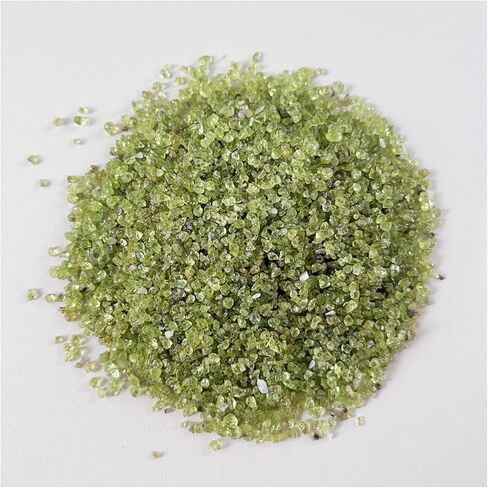 RECKSI 0.5lb Natural Crystal Chips Crushed Tumbled Quartz Pieces Bulk 1/2lb Reiki Mini Stones, Peridot in Kuwait