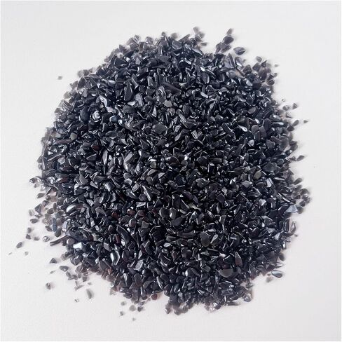 RECKSI 0.5lb Natural Crystal Chips Crushed Tumbled Quartz Pieces Bulk 1/2lb Reiki Mini Stones, Peridot in Kuwait