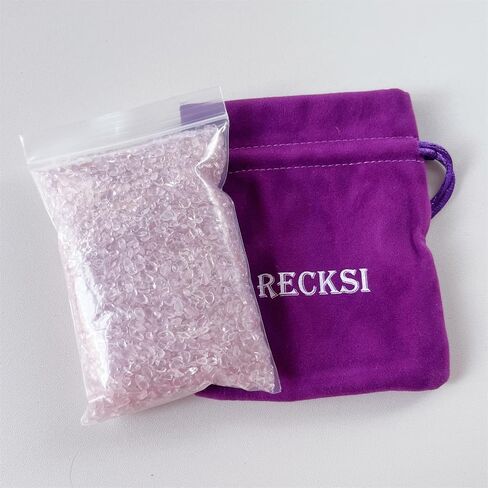 RECKSI 0.5lb Natural Crystal Chips Crushed Tumbled Quartz Pieces Bulk 1/2lb Reiki Mini Stones, Peridot in Kuwait