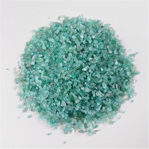 RECKSI 0.5lb Natural Crystal Chips Crushed Tumbled Quartz Pieces Bulk 1/2lb Reiki Mini Stones, Peridot in Kuwait