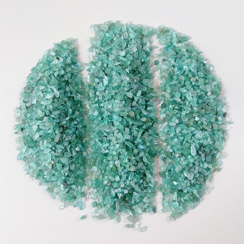 RECKSI 0.5lb Natural Crystal Chips Crushed Tumbled Quartz Pieces Bulk 1/2lb Reiki Mini Stones, Peridot in Kuwait