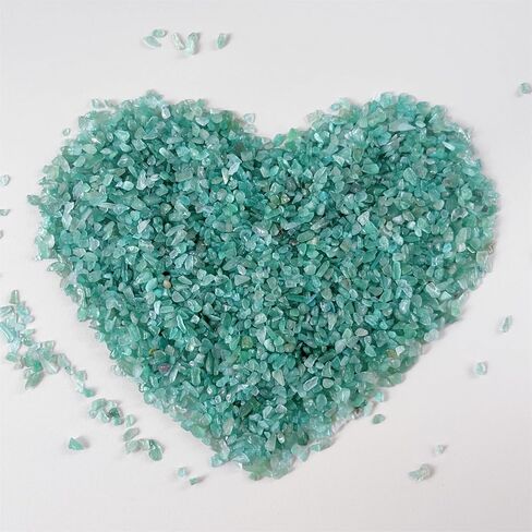 RECKSI 0.5lb Natural Crystal Chips Crushed Tumbled Quartz Pieces Bulk 1/2lb Reiki Mini Stones, Peridot in Kuwait