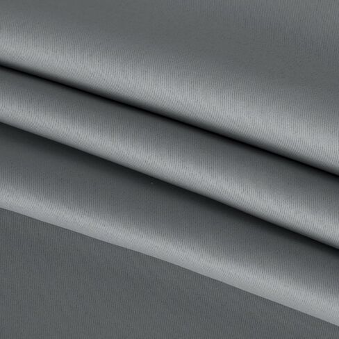 BONZER ستائر تعتيم من التول الشفاف باللون الأبيض من BONZER، ستائر معتمة ومزيج علوي لغرفة المعيشة، رمادي سحابي، 52 × 84 بوصة، مجموعة من لوحتين in Kuwait