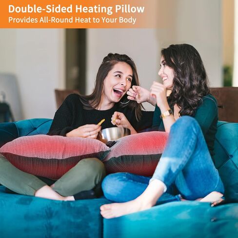 وسادة دعم الظهر للتدفئة مزدوجة الجوانب من فيرست إي، وسادة تدفئة 45 سم × 45 سم لتخفيف الألم وآلام الظهر والتشنجات والوسادة الكهربائية للبطن والرقبة والكتفين و3 إعدادات للحرارة وإعدادات المؤقت in Kuwait