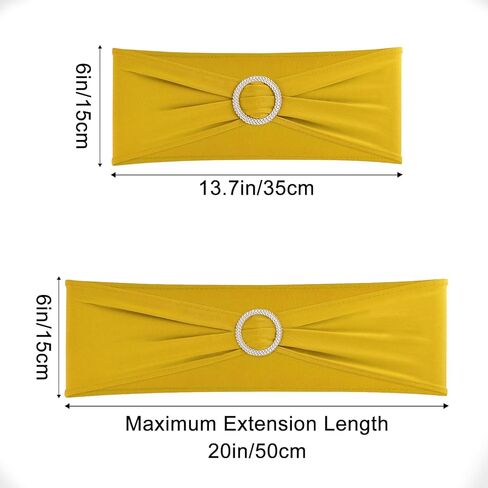 Black Chair Sashes 25 Pack Spandex Stretch Chair Band Sashes with Buckles for Folding Chairs Wedding Party Reception Baby Shower Events Banquet Decorations in Kuwait