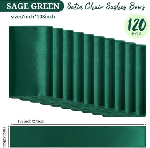 120 قطعة من أوشحة الكرسي الساتان، ربطات عنق للكرسي الساتان باللون الأزرق المغبر، غطاء كرسي الطعام، لوازم ربطة خلفية لغطاء الكرسي المزخرف، أوشحة الكرسي لحفلات الزفاف، والمآدب، أو ديكورات المطاعم (أزرق ترابي) in Kuwait