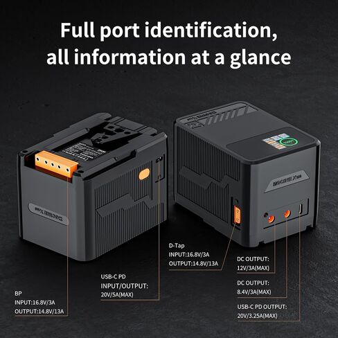 ZGCINE X160 156Wh 14.8V 10500mAh Mini V-Mount Battery Support 100W PD Fast Charger with Dual USB-C,D-TAP,Dual DC Port for Camera,Camcorder,Monitor,Filmmaker in Saudi Arabia