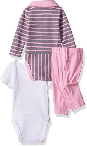 Hanes Ultimate Baby Zippin Pant with Short and Long Sleeve Polo Bodysuits Set in Saudi Arabia