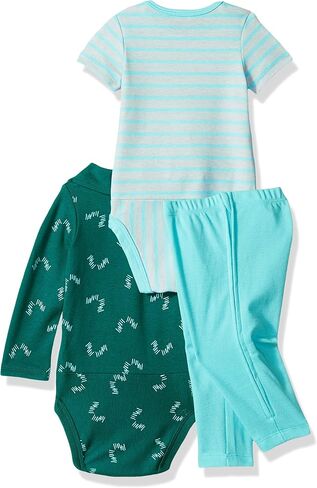 Hanes Ultimate Baby Zippin Pant with Short and Long Sleeve Polo Bodysuits Set in Saudi Arabia