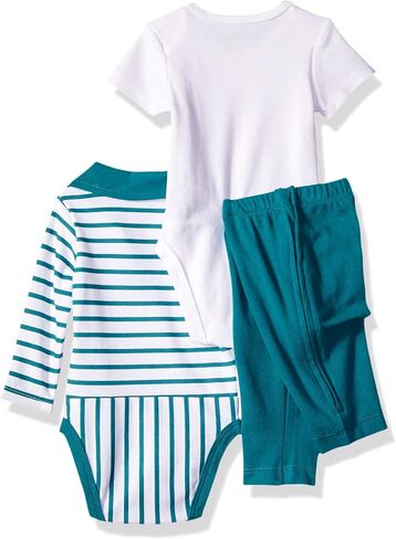 Hanes Ultimate Baby Zippin Pant with Short and Long Sleeve Polo Bodysuits Set in Saudi Arabia
