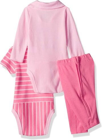 Hanes Ultimate Baby Zippin Pant with Short and Long Sleeve Polo Bodysuits Set in Saudi Arabia