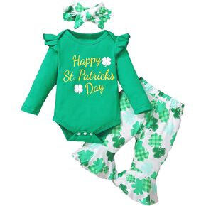 بدلة Detigee Baby Girl Happy St. Patricks Day للرضع في عيد القديس باتريك الأول in Kuwait