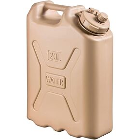 Scepter 5 Gallon 20 Liter Durable Portable BPA Free Military Water Storage Container for Camping and Emergency Management with Small Spout, Sand in Saudi Arabia