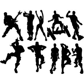 (أسود) - ملصق حائط بتصميم لعبة ال اتش كيه اس اي ار ملصق حائط بنمط خيط راقص لتزيين غرفة الاولاد وغرفة الاولاد من الفينيل (اسود) in Kuwait