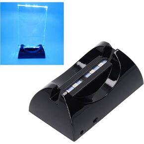 Hztyyier LED Base Light for Crystal, Pedestal Color Show Stand Lighted Display Plate Battery Powered for Acrylic, Crystal, Night Light, Glass Resin Art in Kuwait