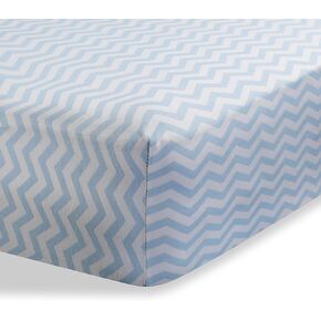 Abstract Jersey Cotton Knit Cradle Sheets - Ultra Soft Cradle Sheets Fitted 18" x 36" for Boys Girls Baby - Universal - Snug Fitted 6" Deep Pocket - Cotton - 18"x36" (Floral Blue) in Kuwait