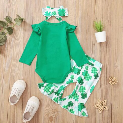 بدلة Detigee Baby Girl Happy St. Patricks Day للرضع في عيد القديس باتريك الأول in Kuwait