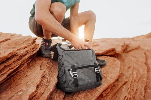 PICNIC TIME OTG Traverse Backpack Cooler, Modern Backpack Cooler with 28-Can Capacity, Fully Insulated Outdoor Bag with Water Resistant Interior, Pockets, Straps, and Bottle Opener, (Mustard Yellow) in Kuwait