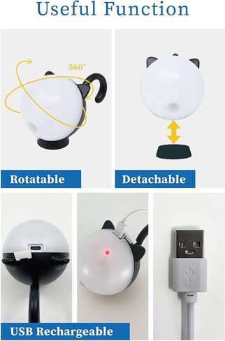 Musashi Night Light Motion Sensor Indoor Portable Light Battery Powered Rechargeable Kitten Night Light Ecru WAM-053AC in Saudi Arabia