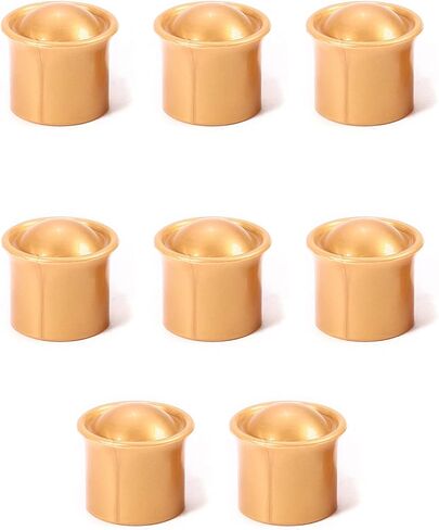 Heyiarbeit Curtain Rod Cap Finials Plastic Vintage for 26-27mm/1.02-1.06inch Dia Rod Creamy-White 100mm/3.93" Height 4Pcs in Saudi Arabia
