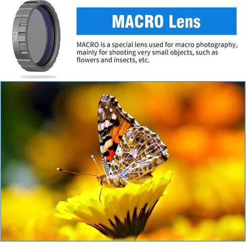 6-in-1 UV Camera Lens Filter for Ourlife S81TR Action Camera, Include ND4, ND8, ND16, CPL, Purple, Macro in Kuwait