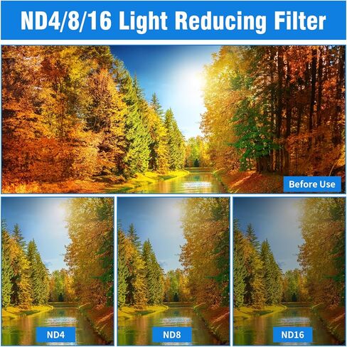 6-in-1 UV Camera Lens Filter for Ourlife S81TR Action Camera, Include ND4, ND8, ND16, CPL, Purple, Macro in Kuwait