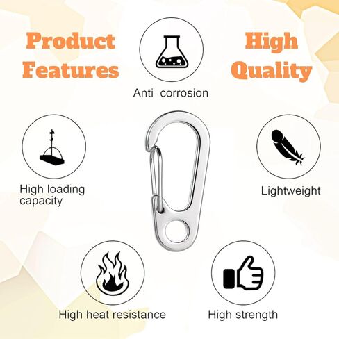 مشبك علامة الكلب 6 قطع من مشابك حلقة المفاتيح مع 18 قطعة من حلقة الفولاذ المقاوم للصدأ، حامل بطاقة هوية الكلب المتين سهل التغيير مشبك علامة الحيوانات الأليفة مناسب لأطواق القطط والكلاب والأحزمة في حدود 1.3 × 0.6 بوصة in Kuwait