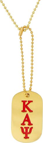 Desert Cactus Kappa Alpha Psi Fraternity Dog Tag Necklace Greek Nupe (Style A - Gold Diamond) in Saudi Arabia
