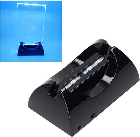 Hztyyier LED Base Light for Crystal, Pedestal Color Show Stand Lighted Display Plate Battery Powered for Acrylic, Crystal, Night Light, Glass Resin Art in Kuwait