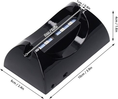 Hztyyier LED Base Light for Crystal, Pedestal Color Show Stand Lighted Display Plate Battery Powered for Acrylic, Crystal, Night Light, Glass Resin Art in Kuwait