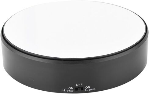 Motorized Turntable Display Rotating Display Stand Mirror Surface 360° Rotary Display Stand Adjustable Rotating Speed Turntable Jewelry Holder Display Jewelry Watch Digital Product Collectibles in Saudi Arabia