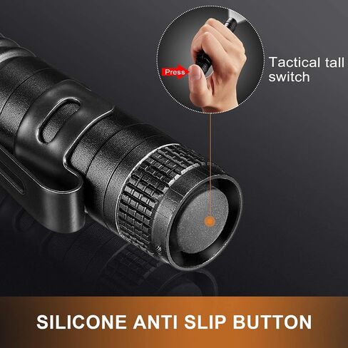 Honoson 12 Pieces Mini LED Pen Flashlight Bulk Small Pocket Flashlight 3.5 Inch, 5.24 Inch Aluminum Handheld Penlight with Clip for Inspection Camping Emergency Diary Lighting in Kuwait