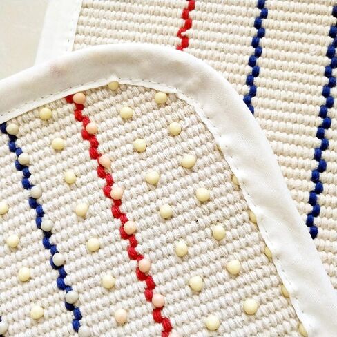 سجادة أطفال من USTIDE مصنوعة من القطن مونتيسوري، سجادة لعب للأطفال، سجادة عمل قطنية صغيرة منسوجة يدويًا، 23.6 بوصة × 7.8 بوصة in Kuwait