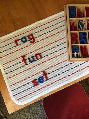 سجادة أطفال من USTIDE مصنوعة من القطن مونتيسوري، سجادة لعب للأطفال، سجادة عمل قطنية صغيرة منسوجة يدويًا، 23.6 بوصة × 7.8 بوصة in Kuwait