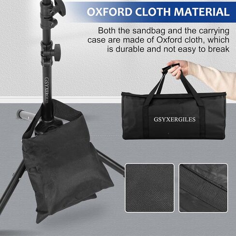 GSY Backdrop Stand 10x7ft/2x3M, Adjustable Heavy Duty Background Stand for Parties, Wedding, Photography, Ad Display, Activity Decoration（with Oxford Bag） in Kuwait