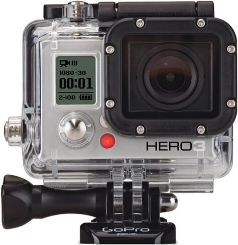 GoPro HERO3: إصدار أبيض - غطاء مقاوم للماء بطول 131 بوصة/ 40 مترًا in Kuwait