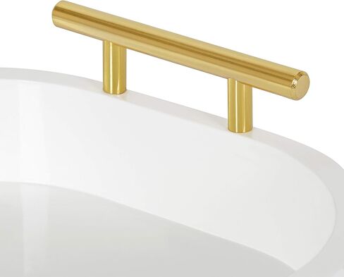 Kate and Laurel Lipton Mid-Century Radius Rectangle Wood Tray, 10" x 18", Navy Blue and Gold, Decorative Accent with Rounded Edges in Saudi Arabia