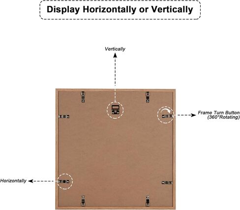 13x19 Poster Frame With Mat for 11x17 or 13X19 Picture Frame Without Mat,Made of Wooden Textured Finish,Display for Wall Hanging Decor,Plexiglass,Rustic Wood,1pack in Saudi Arabia