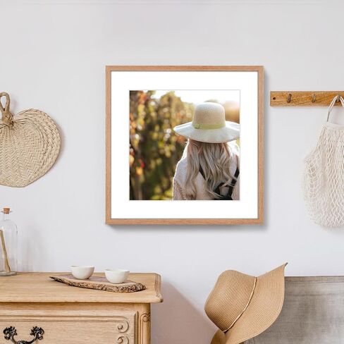 13x19 Poster Frame With Mat for 11x17 or 13X19 Picture Frame Without Mat,Made of Wooden Textured Finish,Display for Wall Hanging Decor,Plexiglass,Rustic Wood,1pack in Saudi Arabia