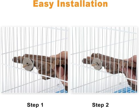 Filhome 2pcs Hamster Bridges, Rat Bendy Long Suspension Bridges and Guinea Pig Bendable Tunnel, Bendable Hamster Ladder Gerbil Wooden Ramp Chinchilla Chews Toys for Small Animals Cage Accessories in Saudi Arabia
