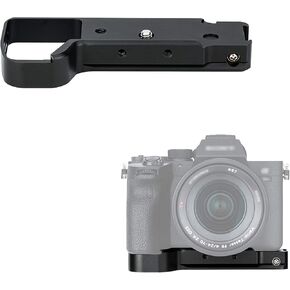 JJC GP-X2 دعامة تمديد مقبض اليد المعدنية لكاميرا Sony A7CII A7C II A7CR A7C R، لحامل Airtag، وسادة مضادة للانزلاق، مع لوحة إطلاق سريع Arca Swiss، فتحة حامل ثلاثي 1/4"-20 وفتحة حزام اليد in Kuwait