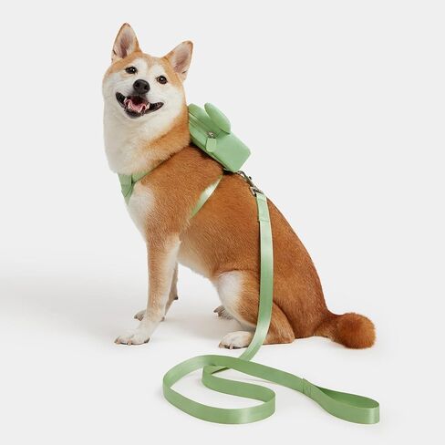 VETRESKA Dog Harness with Leash Set, No Pull Adjustable and Breathable Pet Vest Harness with Cactus Bags for Small Medium Large Dogs and Cats- S in Kuwait