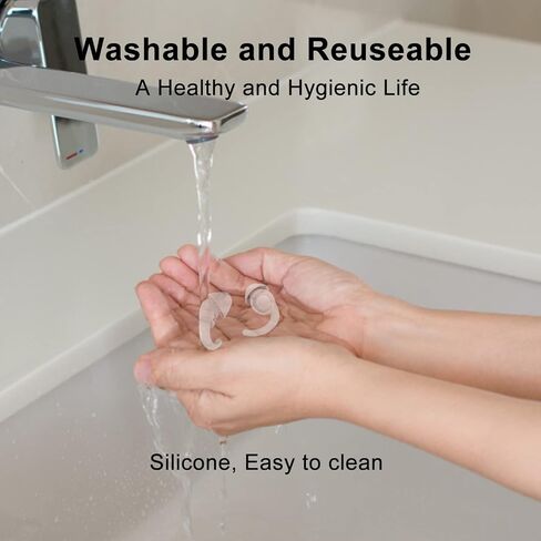 سدادات اذن للنوم من السيليكون قابلة لاعادة الاستخدام والغسل لتقليل الضوضاء وحجب الضوضاء اثناء النوم والشخير والسباحة والسفر والرماية والحفلات الموسيقية من زوجين in Kuwait