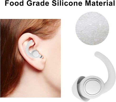 سدادات اذن للنوم من السيليكون قابلة لاعادة الاستخدام والغسل لتقليل الضوضاء وحجب الضوضاء اثناء النوم والشخير والسباحة والسفر والرماية والحفلات الموسيقية من زوجين in Kuwait